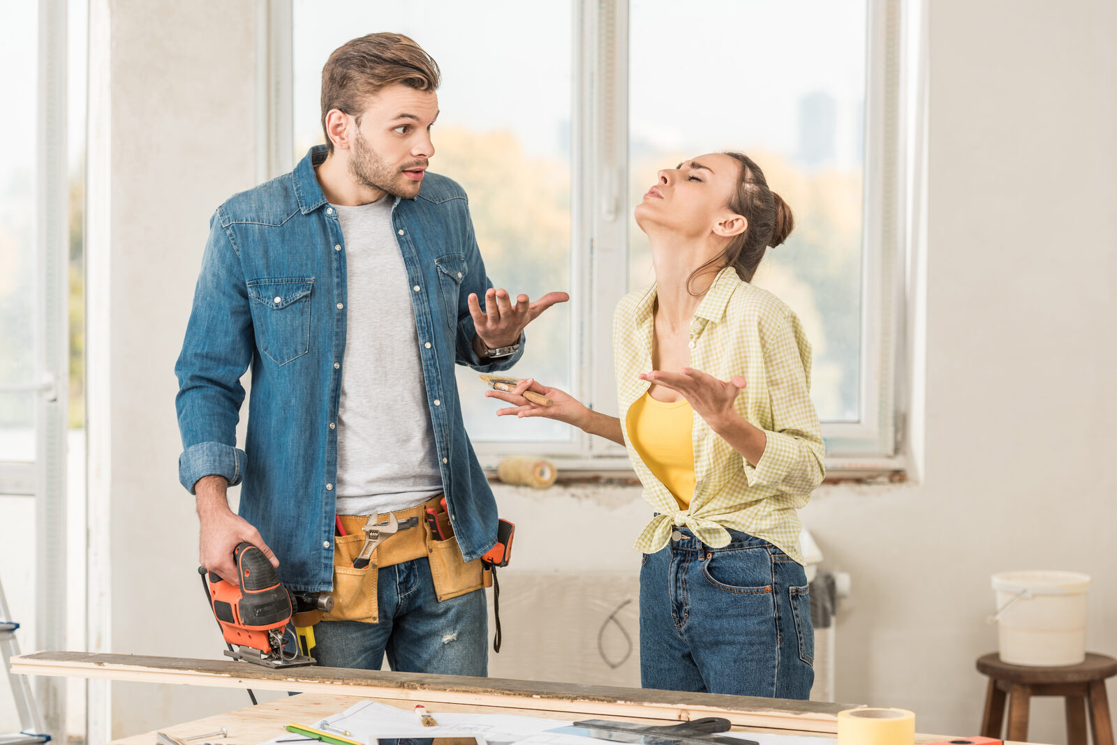 Contractor and client in disagreement over project details